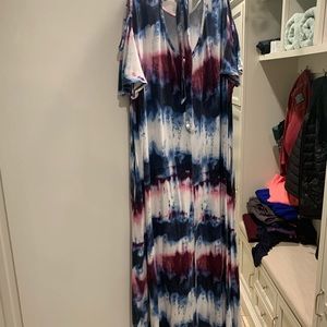 Floor length. Tag says 22/25